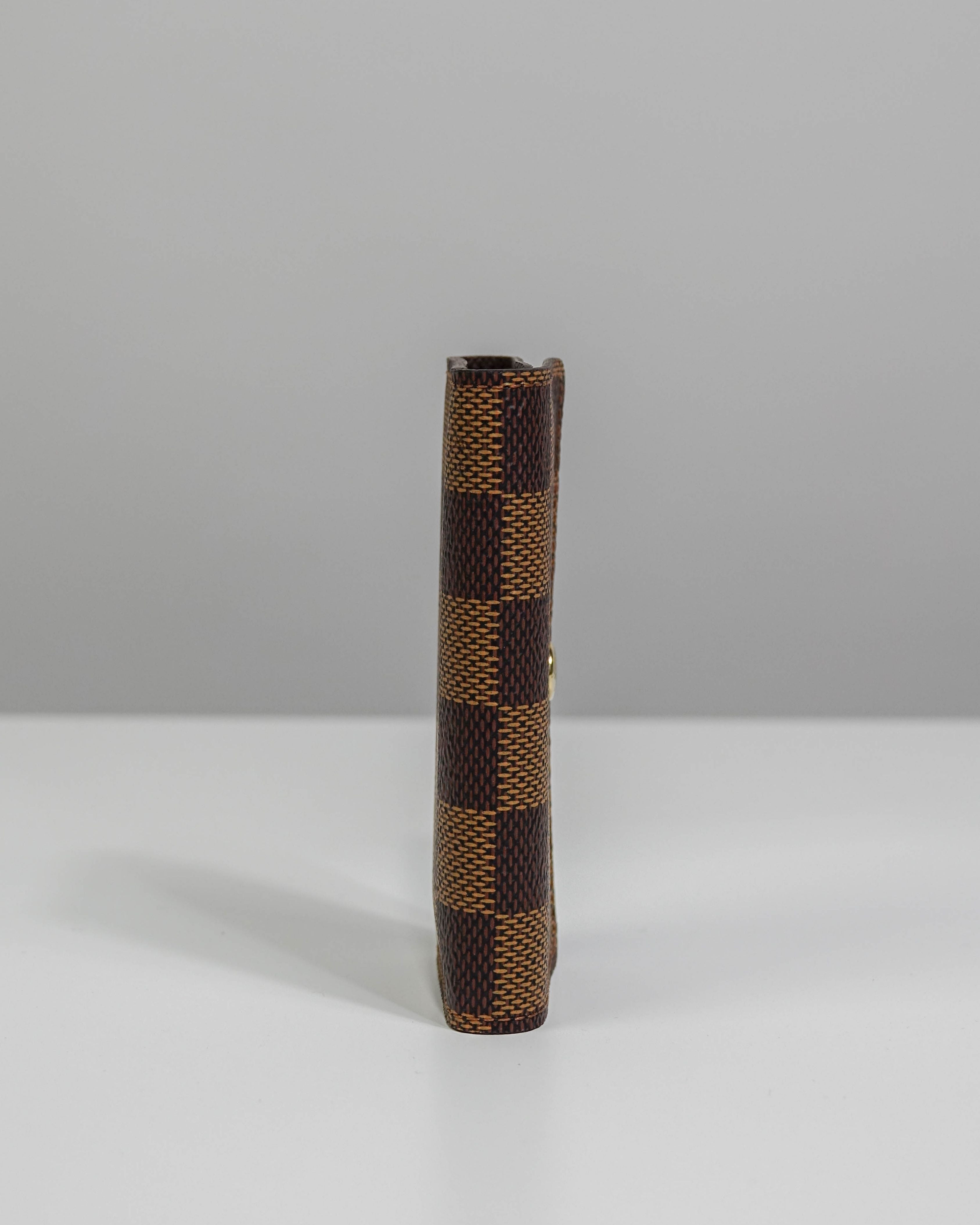 Porte-clés 4 clés Louis Vuitton en toile damier Ébène Lola Collective