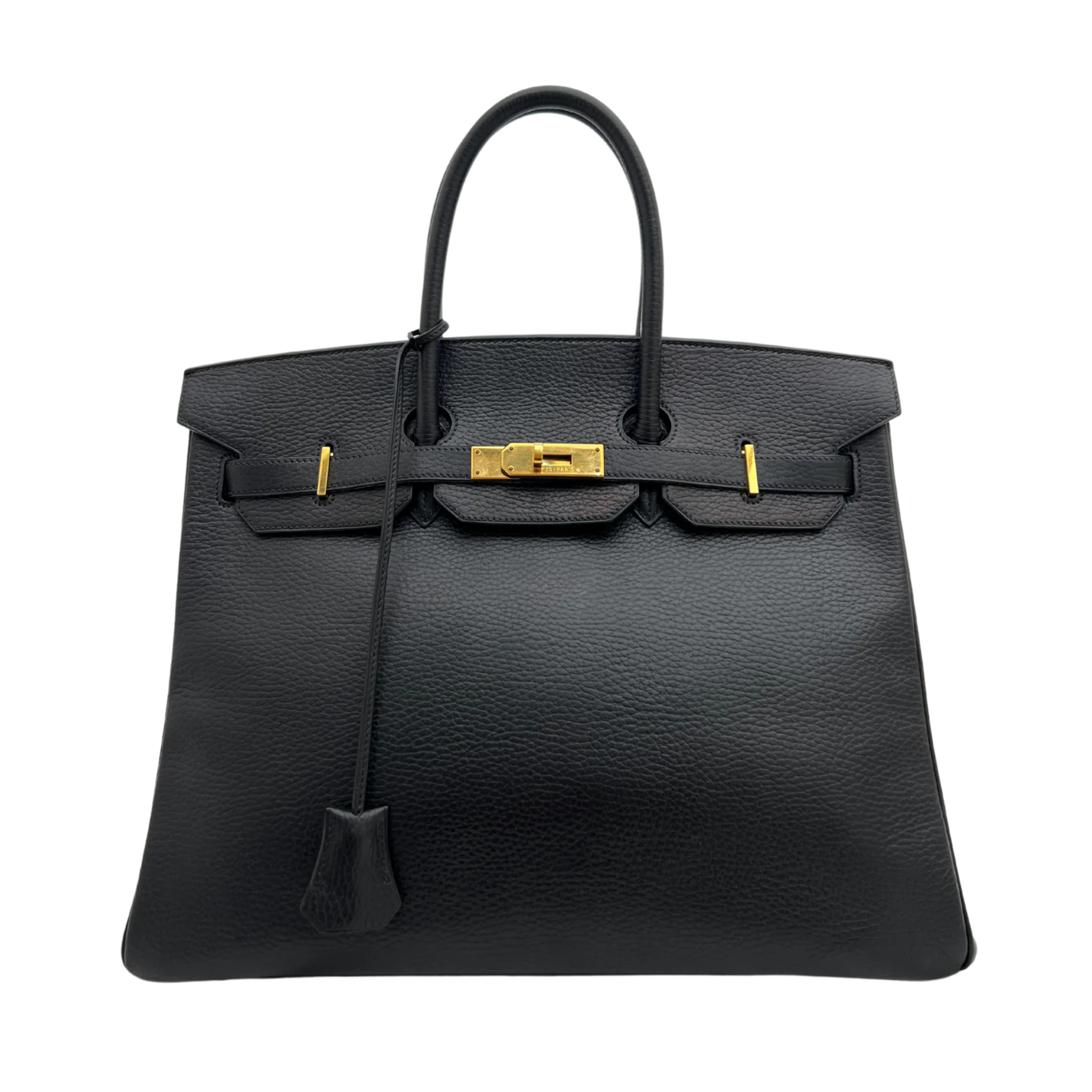 Birkin 35 Noir Cuir Veau Togo Gold - Hermès Lola Collective