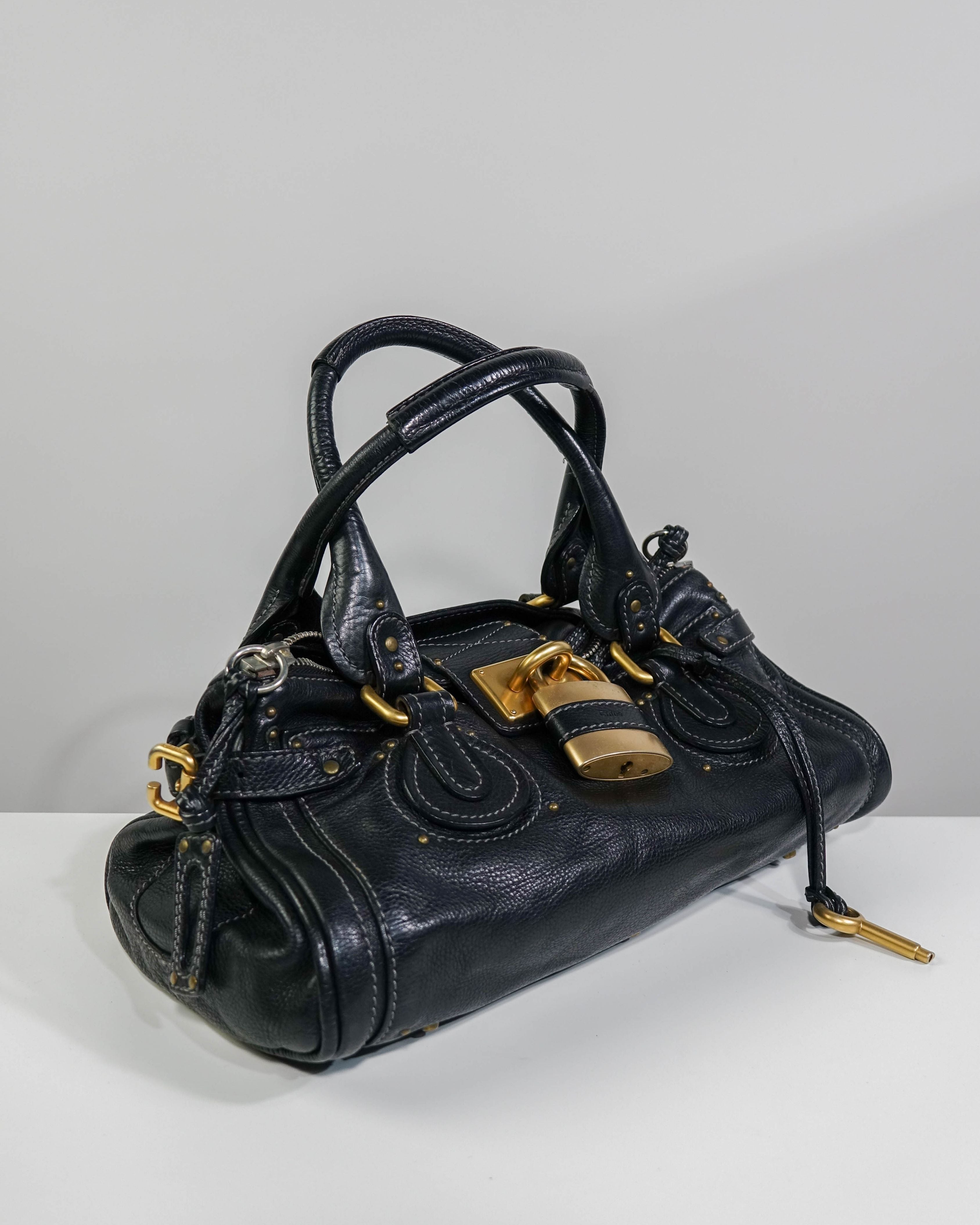 Sac Chloé Paddington - noir et gold Lola Collective