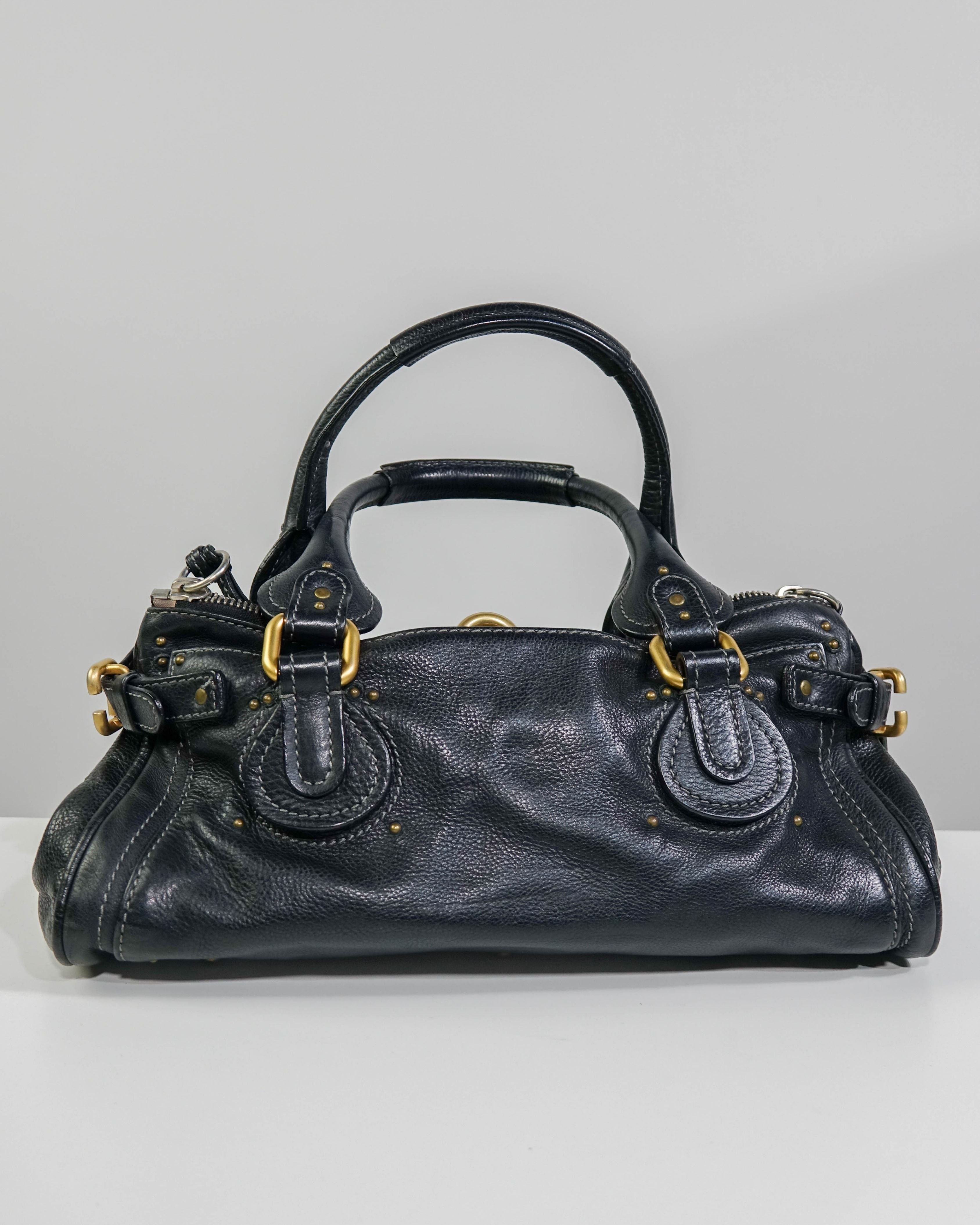 Sac Chloé Paddington - noir et gold Lola Collective