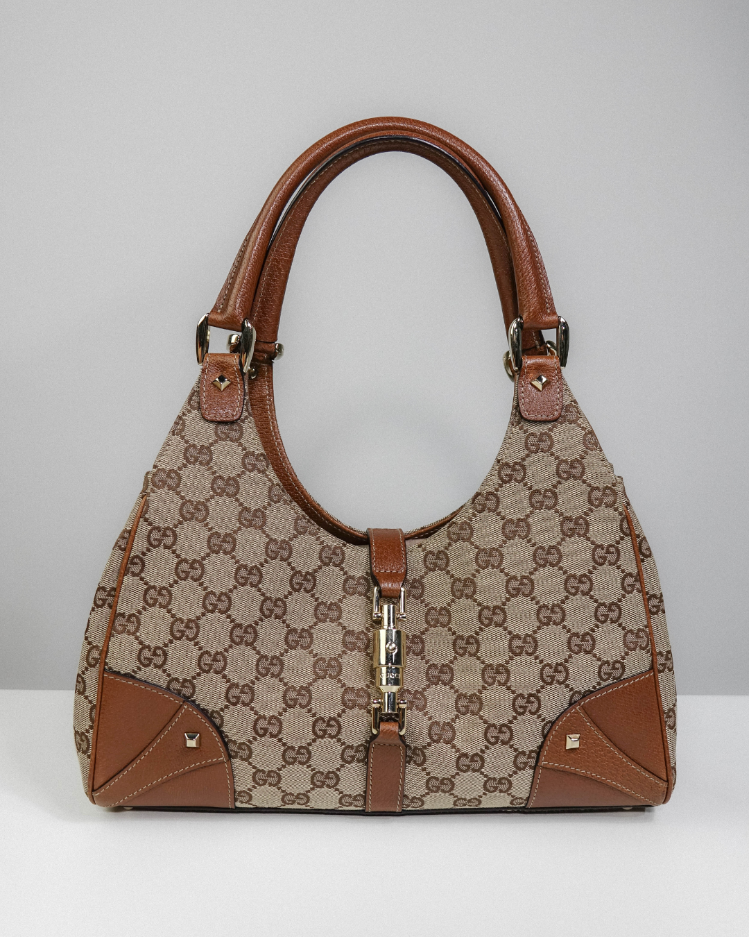 Sac New Jackie GG Canvas Beige & Doré – Gucci Lola Collective