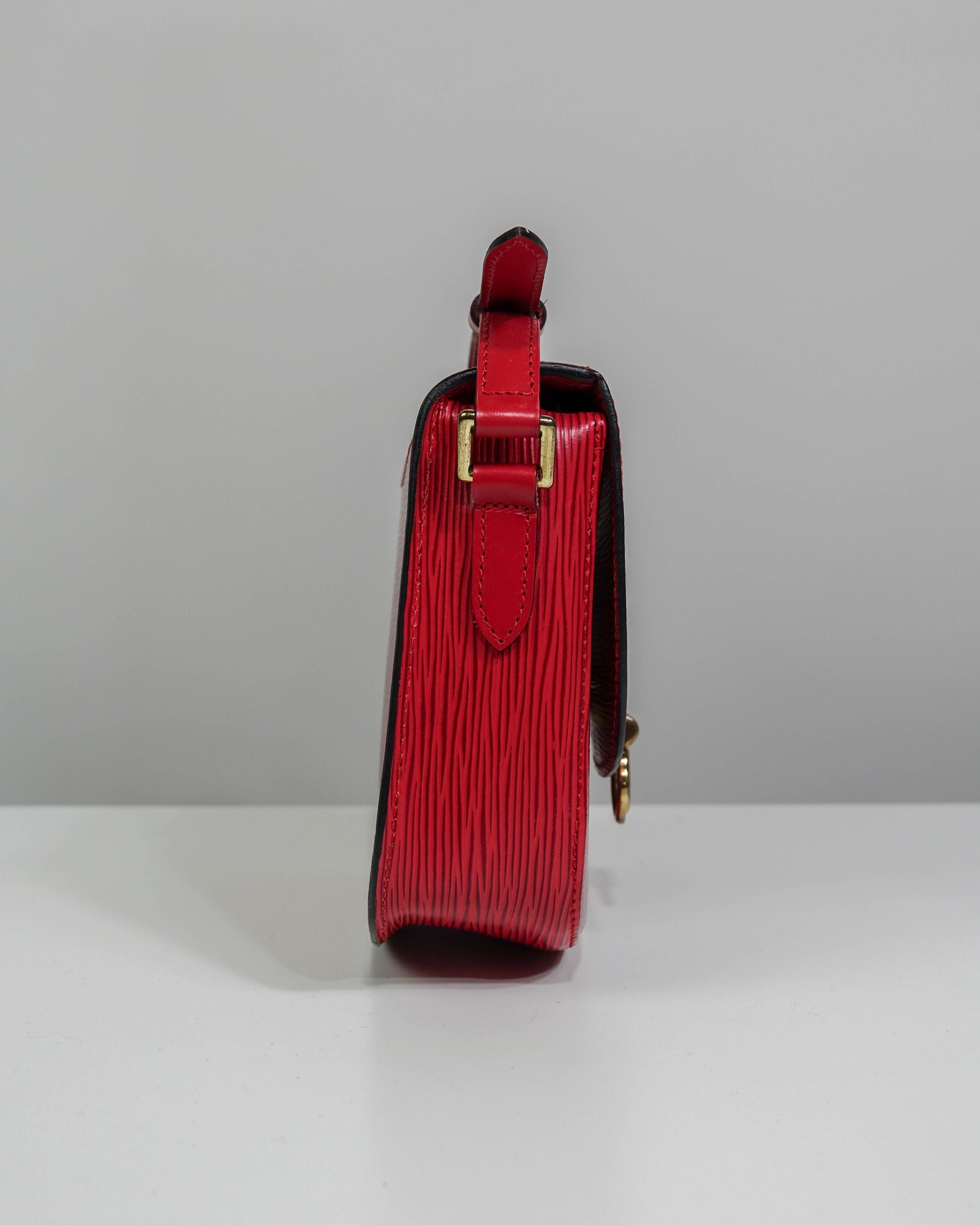 Sac bandoulière Saint Cloud PM Epi Louis Vuitton - rouge Lola Collective