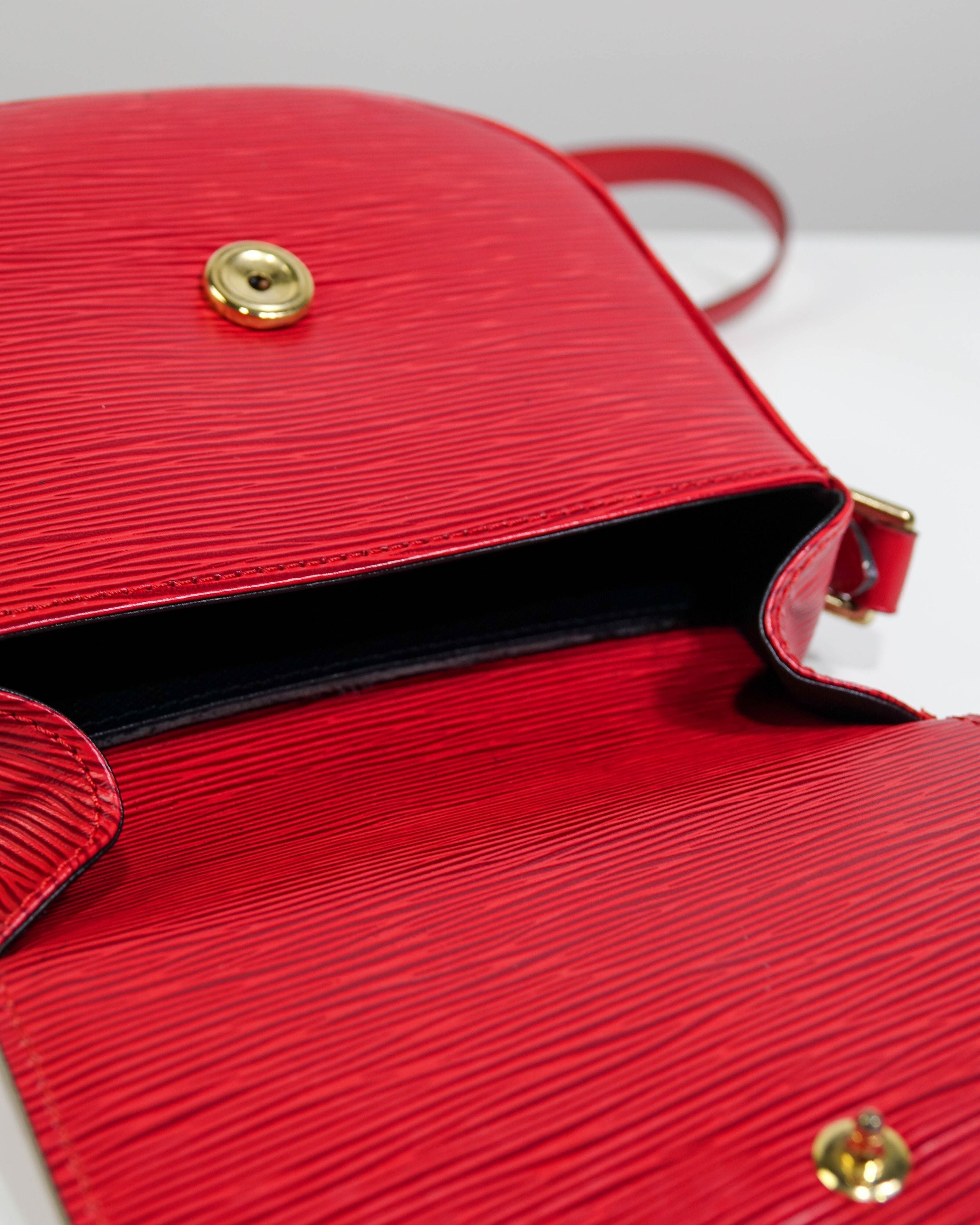 Sac bandoulière Saint Cloud PM Epi Louis Vuitton - rouge Lola Collective
