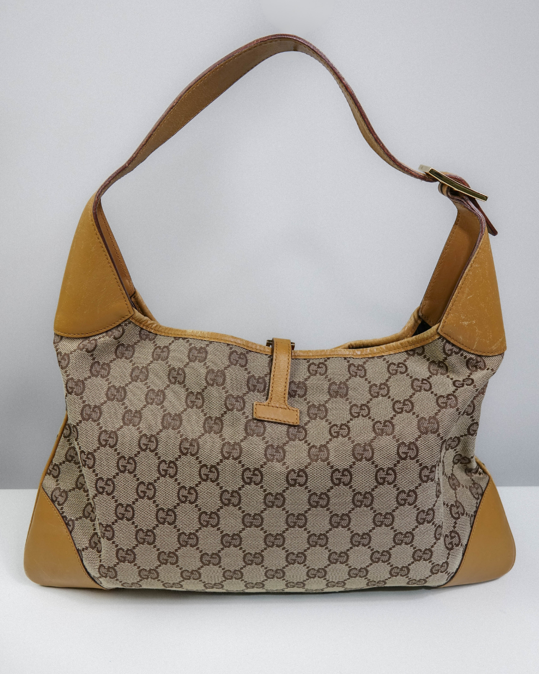 Sac Jackie Sherry Line GG Canvas Beige & Doré – Gucci Lola Collective
