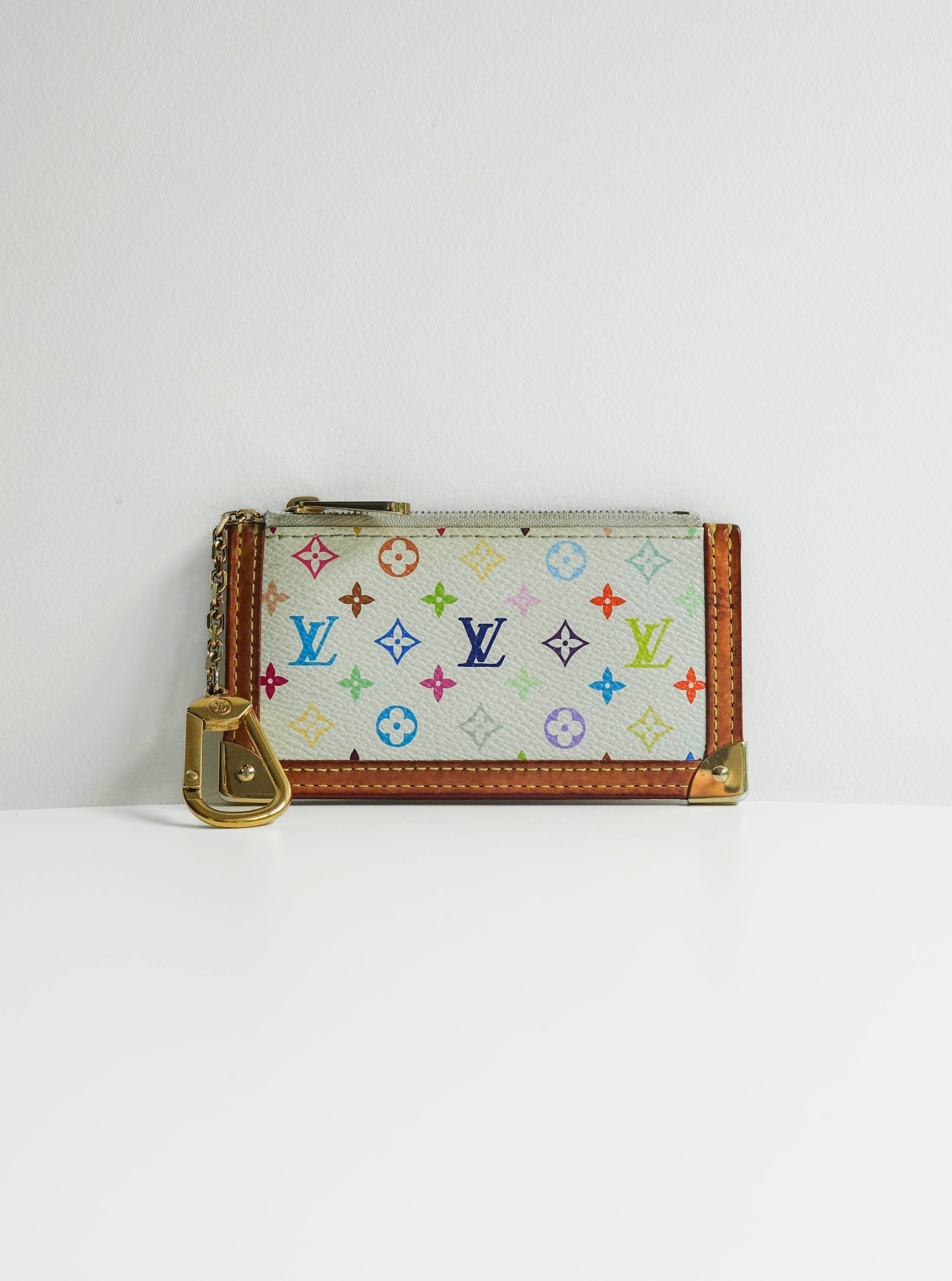 Louis Vuitton Porte-clés / Porte-monnaie Murakami Blanc Lola Collective