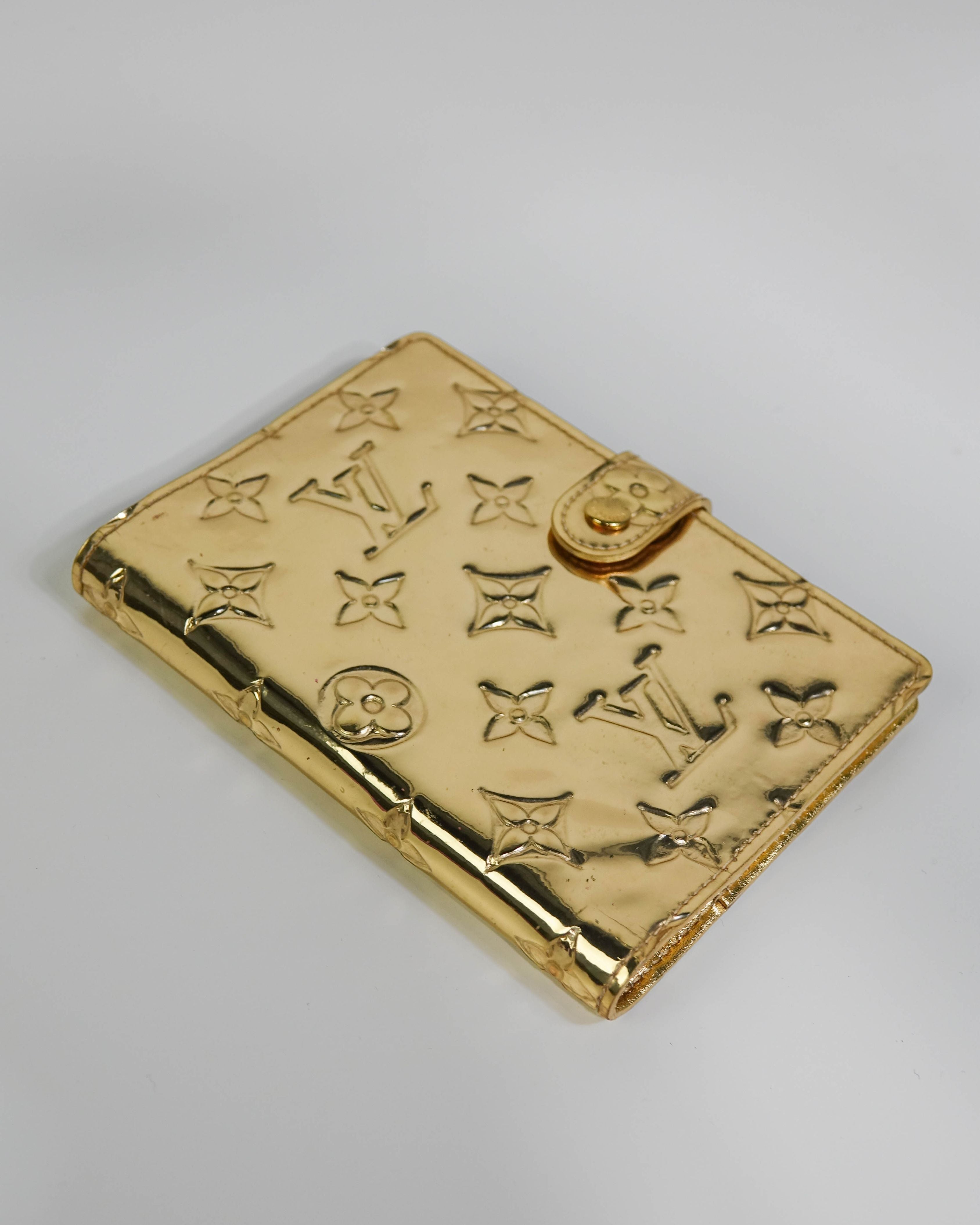Agenda Louis Vuitton Miroir PM Day Planner Cover – Gold Lola Collective