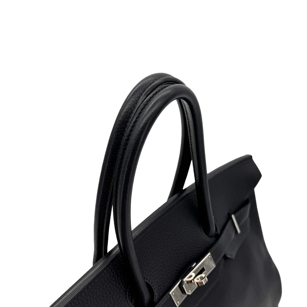 HERMES BIRKIN 35 BLUE INDIGO TAURILLON CLEMENCE Lola Collective