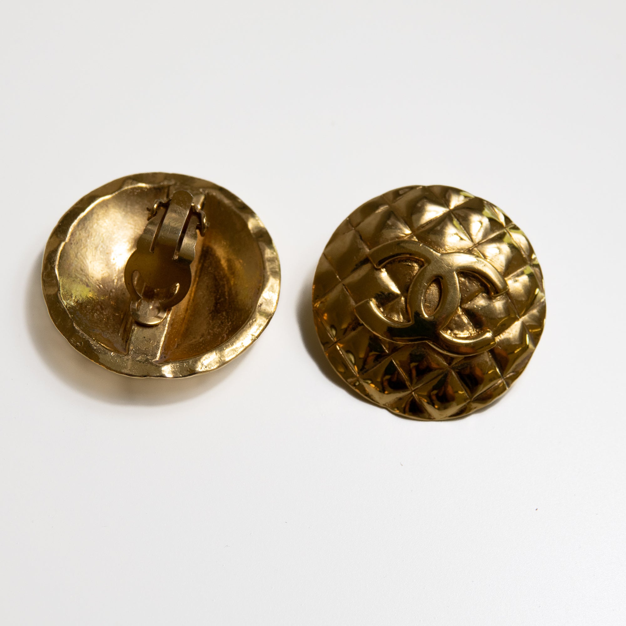 GP0326-31 Chanel Boucle d'oreilles gold Ginza Paris