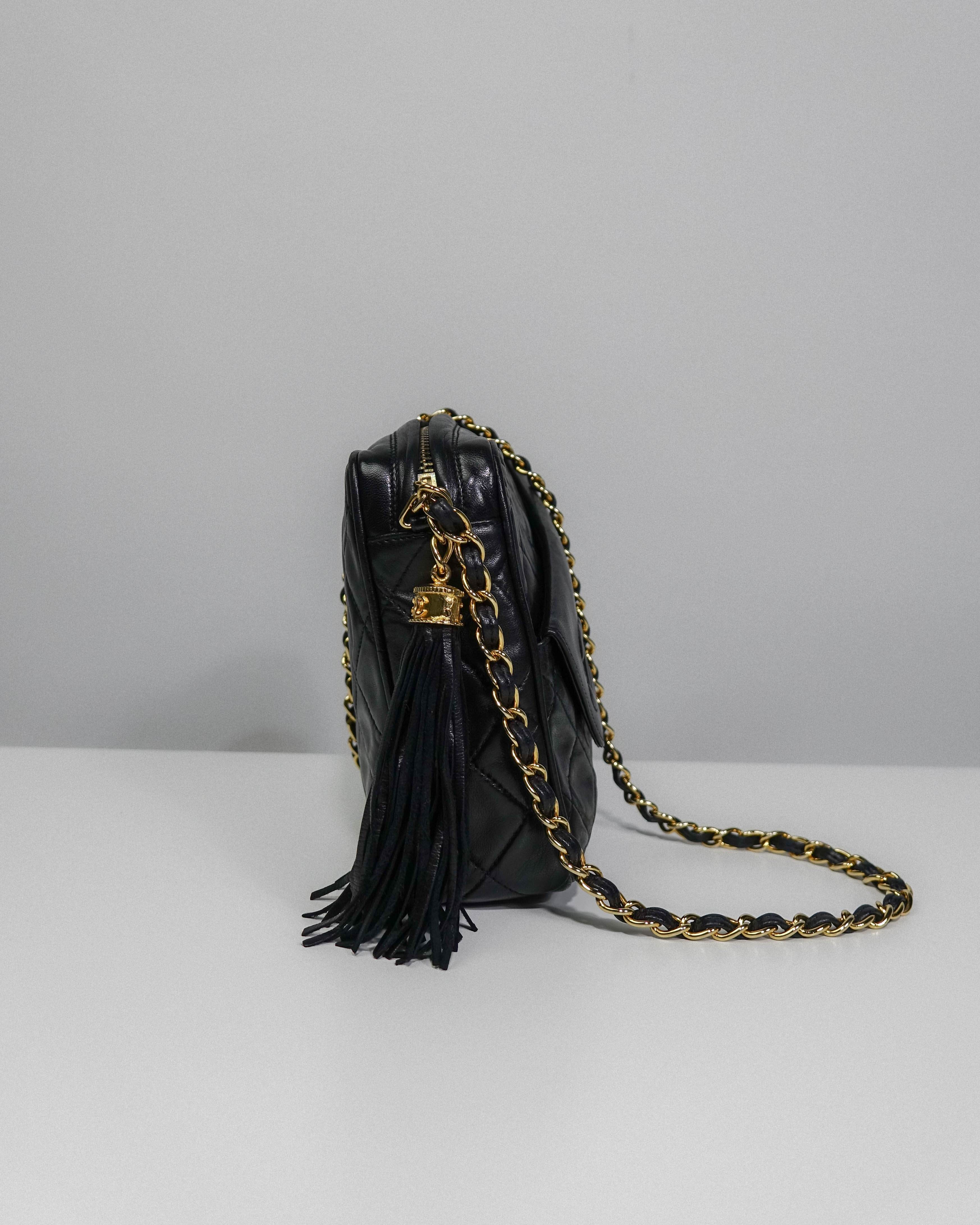 Camera Bag Noir Agneau (carte + hologramme) – Chanel Lola Collective