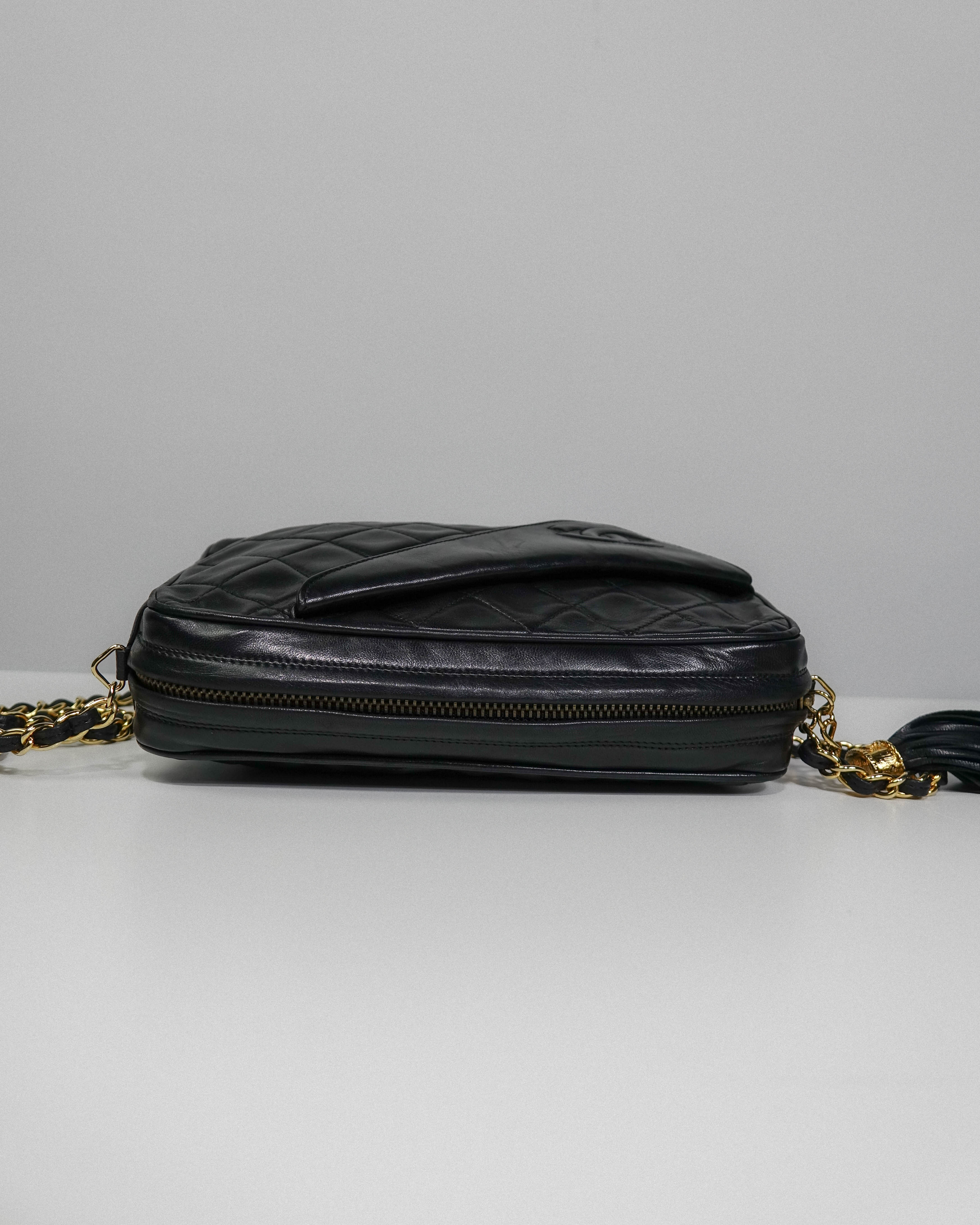 Camera Bag Noir Agneau (carte + hologramme) – Chanel Lola Collective