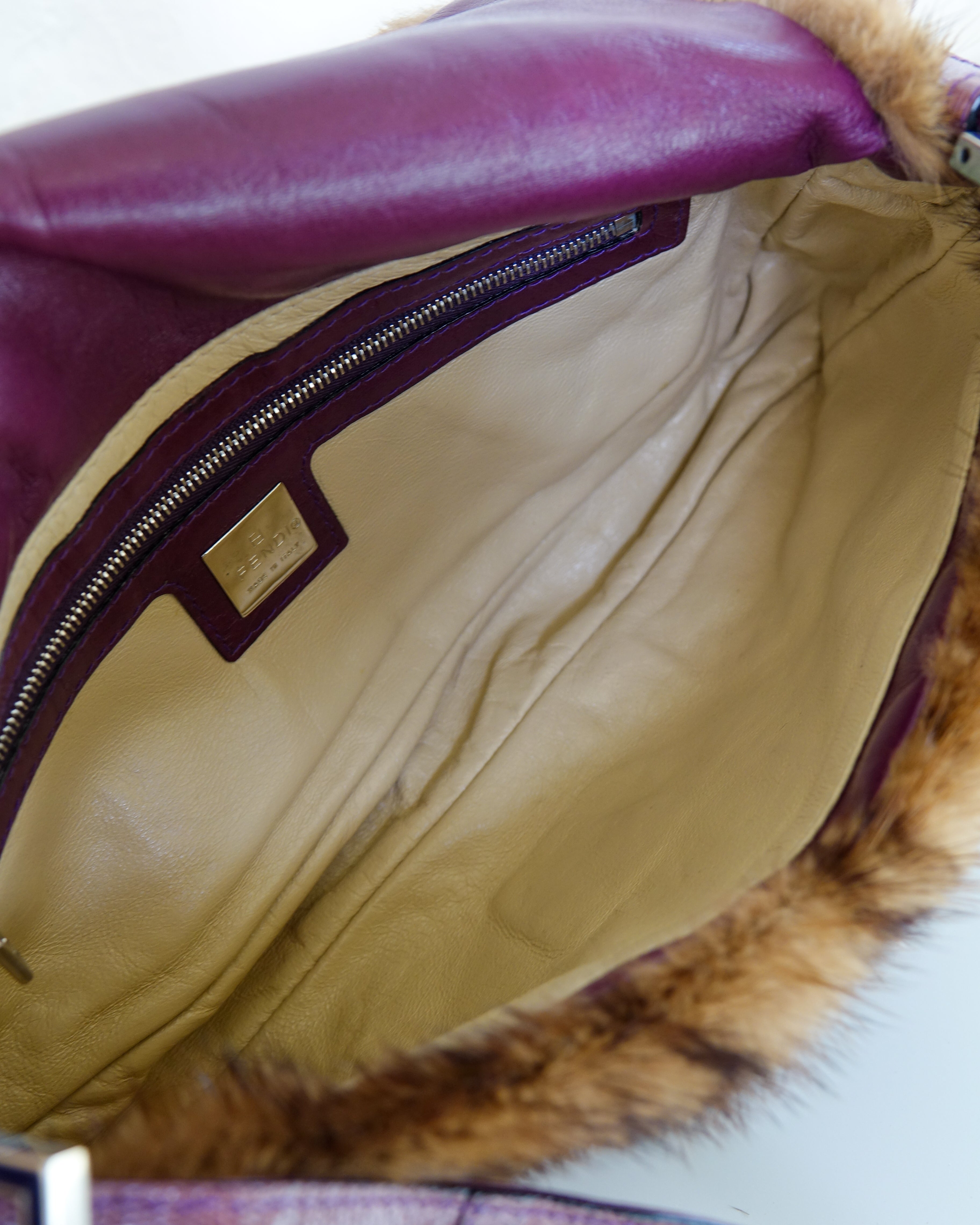 Fendi sac baguette en poils façon léopard Lola Collective