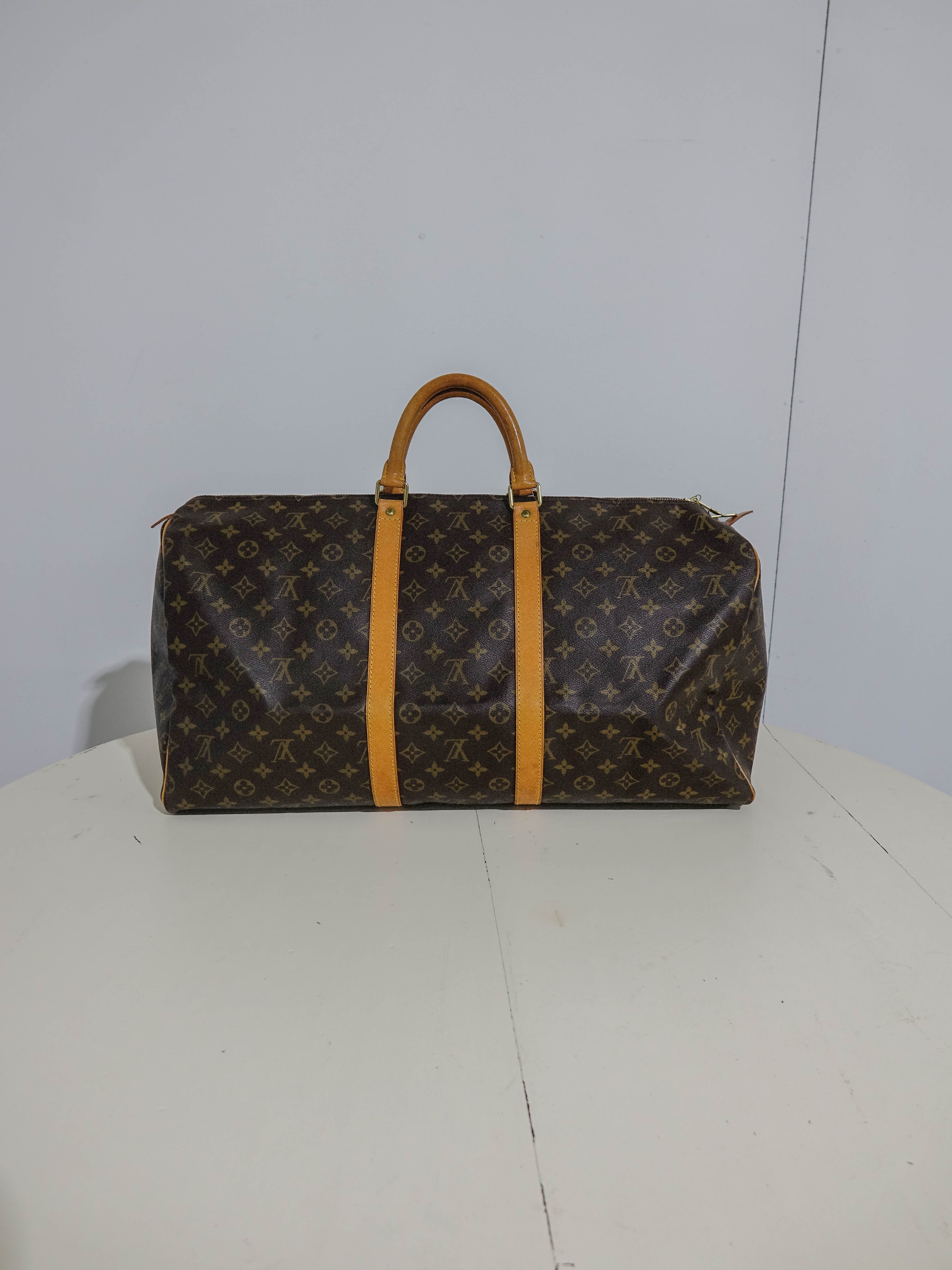LOUIS VUITTON Monogram Keepall 55 Boston Bag Lola Collective