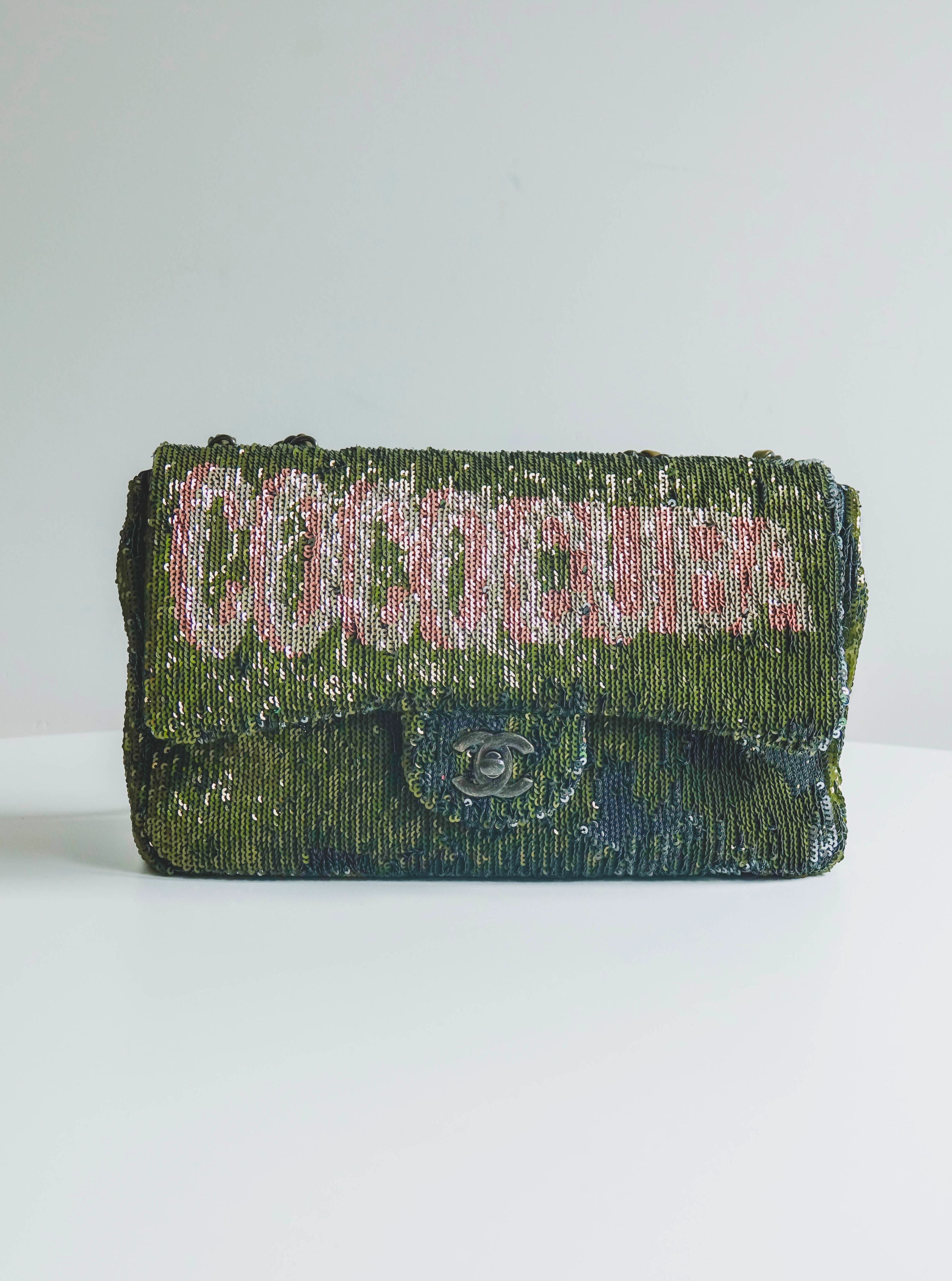 CLASSIC TIMELESS SEQUIN COCO CUBA MEDIUM SINGLE FLAP - CHANEL Lola Collective