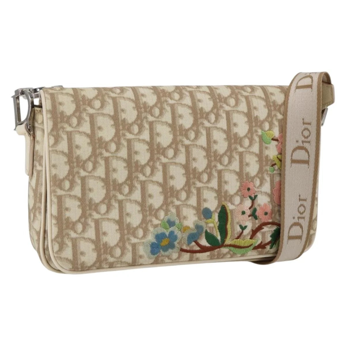 Dior Sac épaule messenger trotter brodé floral Lola Collective