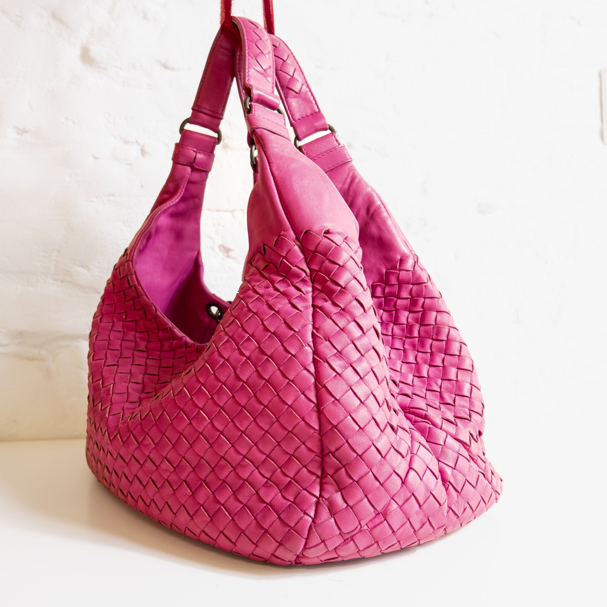 Bottega Veneta Intrecciato hobo rose Lola Collective