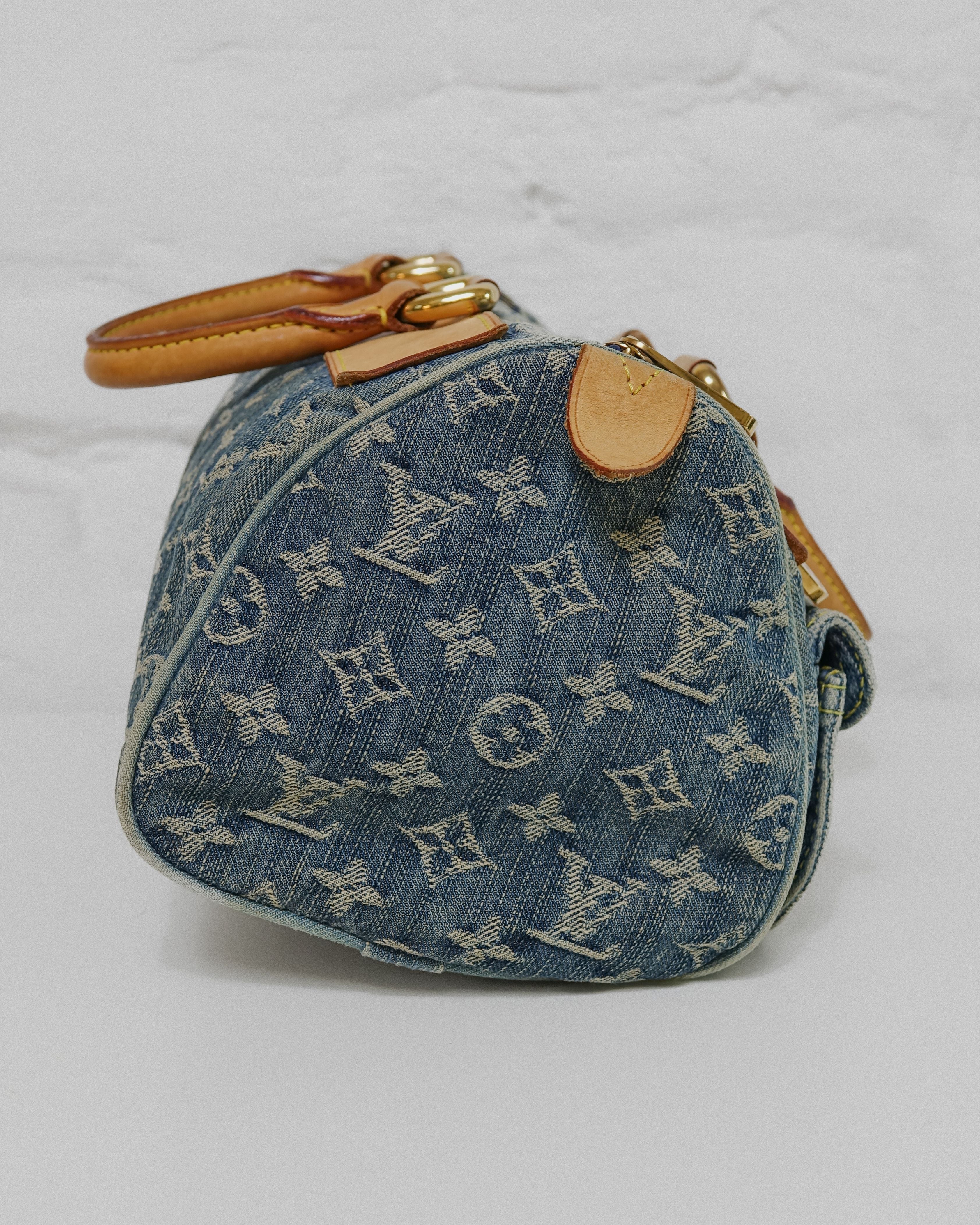 Louis Vuitton Noé Speedy Jeans bleu Lola Collective
